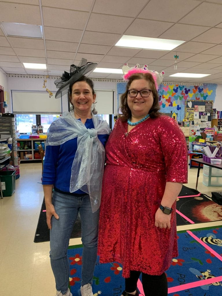Mrs. Corcoran with Mrs. Titus